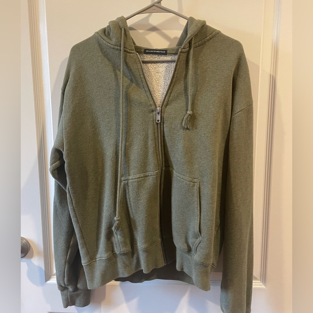 Brandy Melville Christy hoodie green